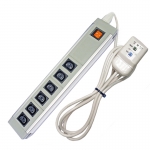 602IEC/GBJL - 6 Way IEC ABS+AL - Plug-in - RCD 