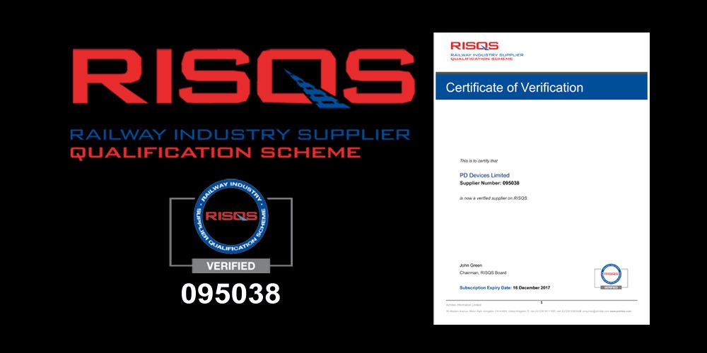 RISQS - Railway Industry Qualification Scheme Verification Certificate